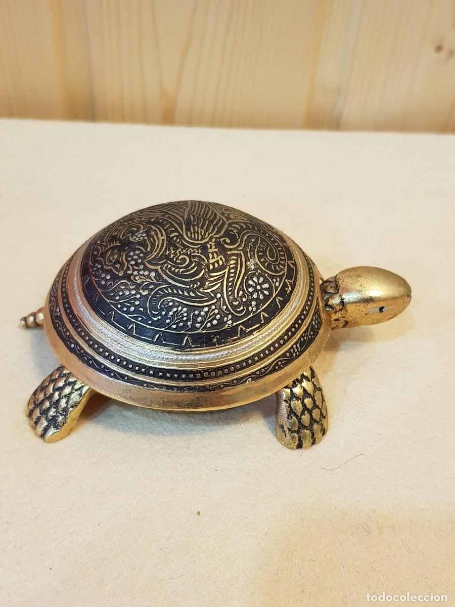 Antig&uuml;edades: -TORTUGA BRONCE JOYERO - Foto 2