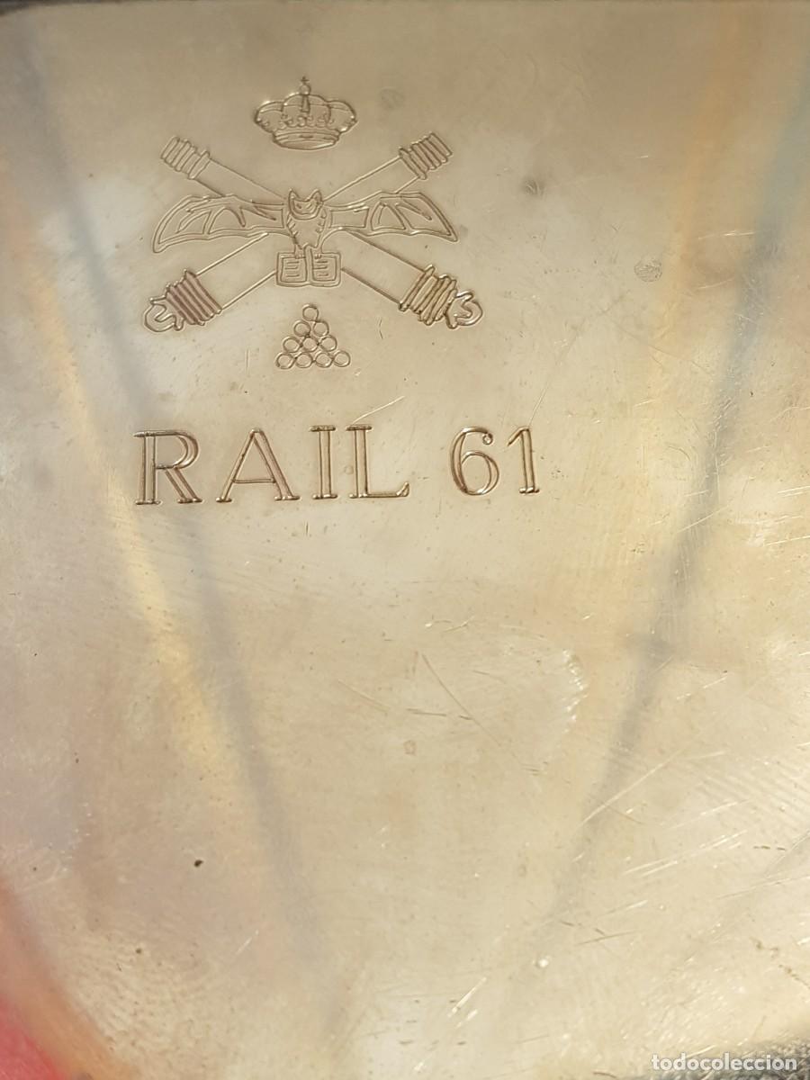 Antig&uuml;edades: - CAJA PLATEADA ESCUDO RAIL - Foto 3