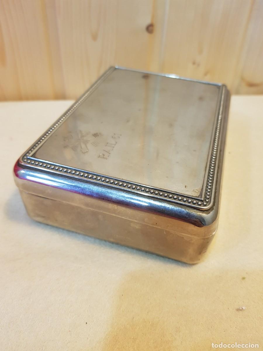 Antig&uuml;edades: - CAJA PLATEADA ESCUDO RAIL - Foto 4