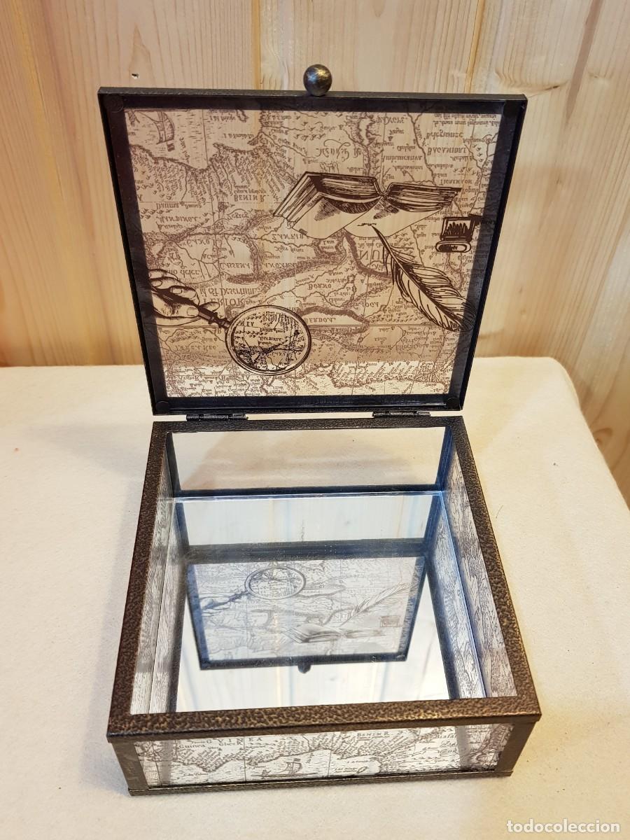 Antig&uuml;edades: - JOYERO CRISTAL BISELADO - Foto 6