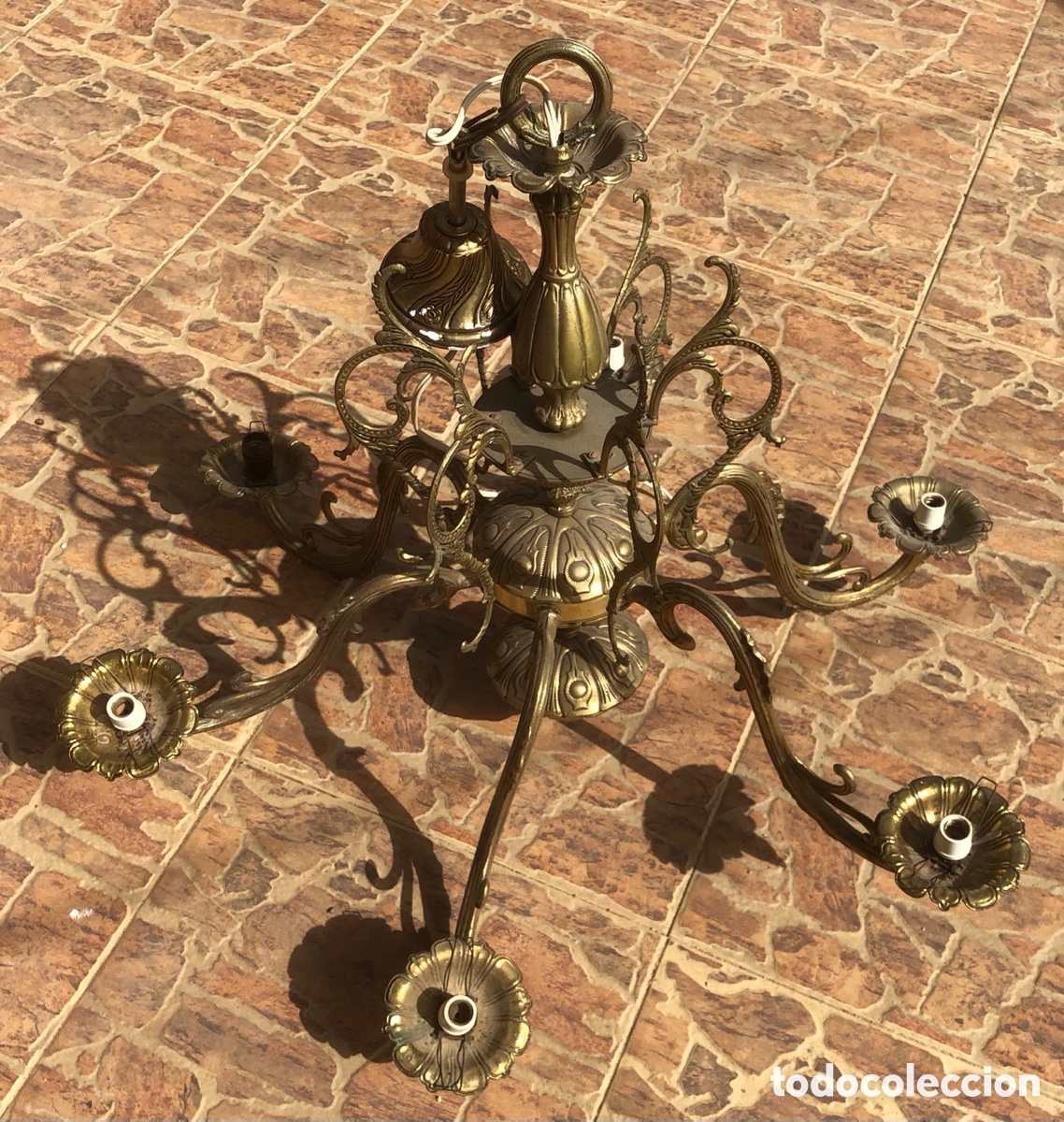 Antig&uuml;edades: ANTIGUA L&Aacute;MPARA DE SAL&Oacute;N - Foto 1