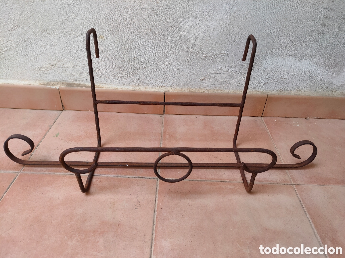 Antig&uuml;edades: MACETEROS PARA JARDINERAS EN HIERRO.PARA COLGAR - Foto 4