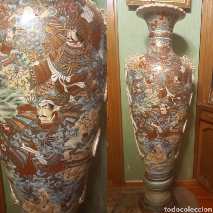 Antig&uuml;edades: Pareja jarrones satsuma sXIX