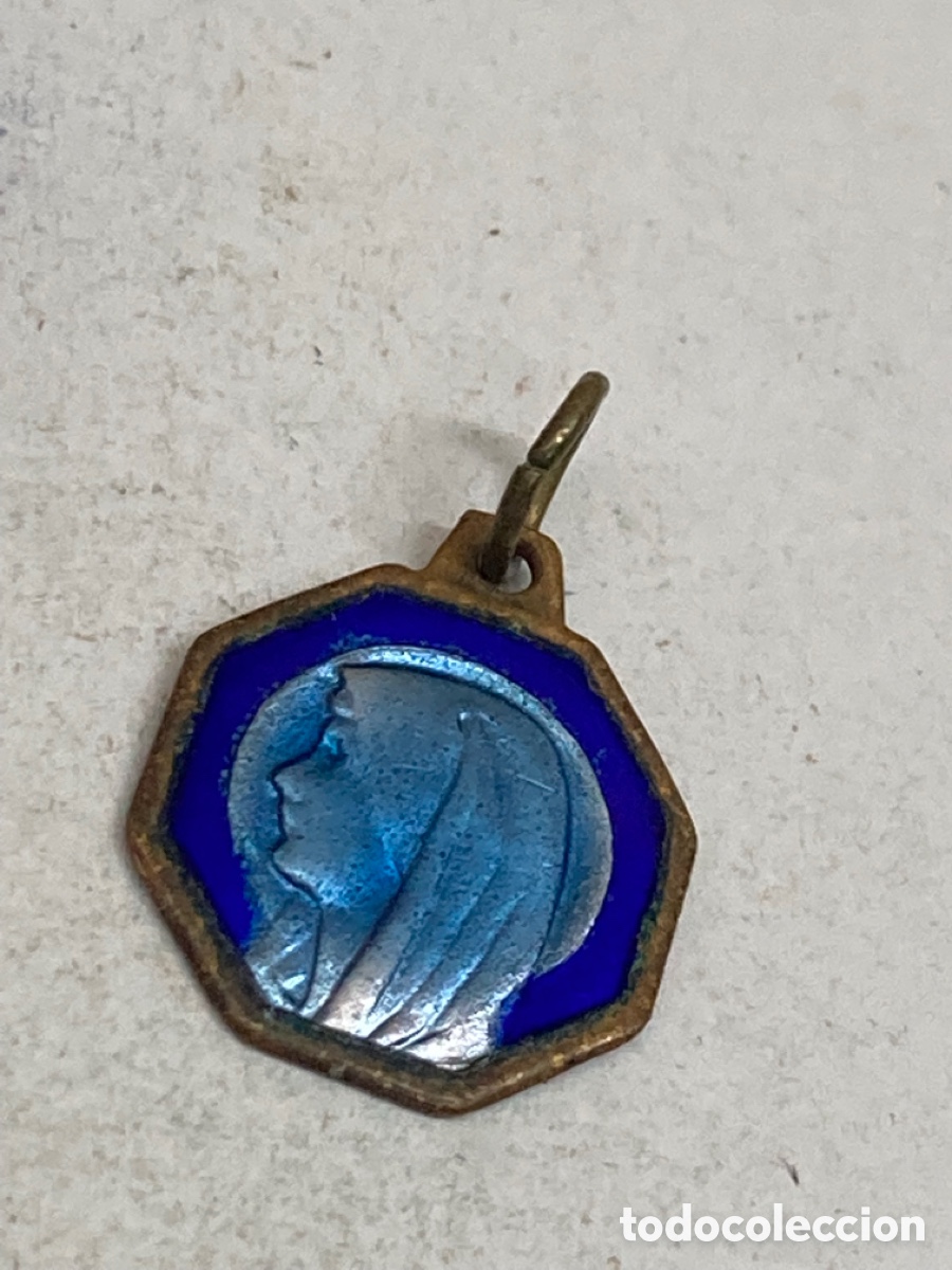 Antig&uuml;edades: Medalla religiosa met&aacute;lica - Foto 2
