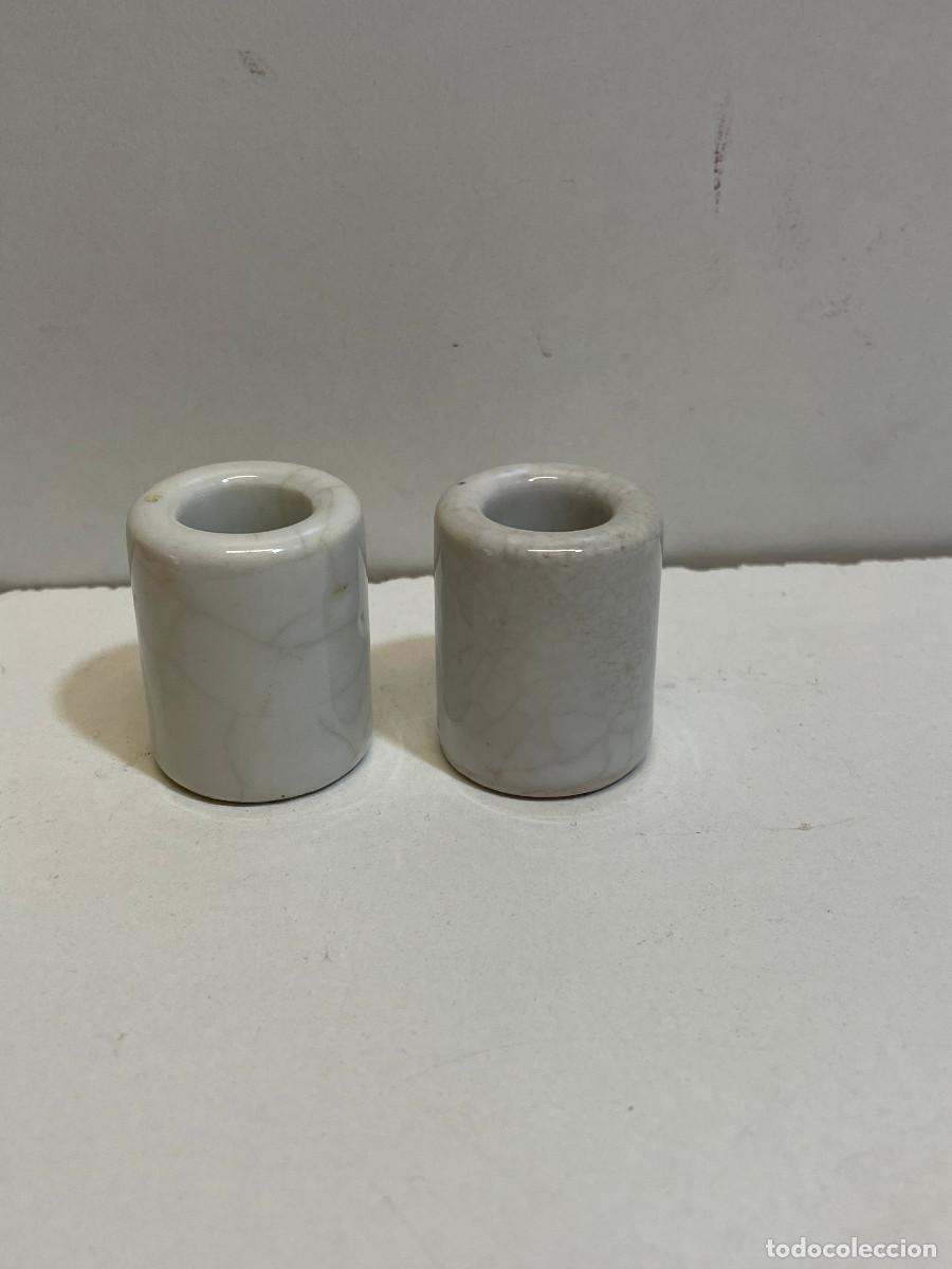 Antig&uuml;edades: 2 PEQUE&Ntilde;OS RECIPIENTES PORCELANA HERRANDIZ - Foto 2