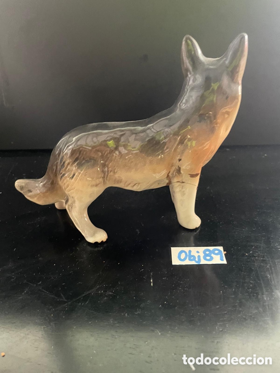 Antig&uuml;edades: Perro de porcelana - Foto 2