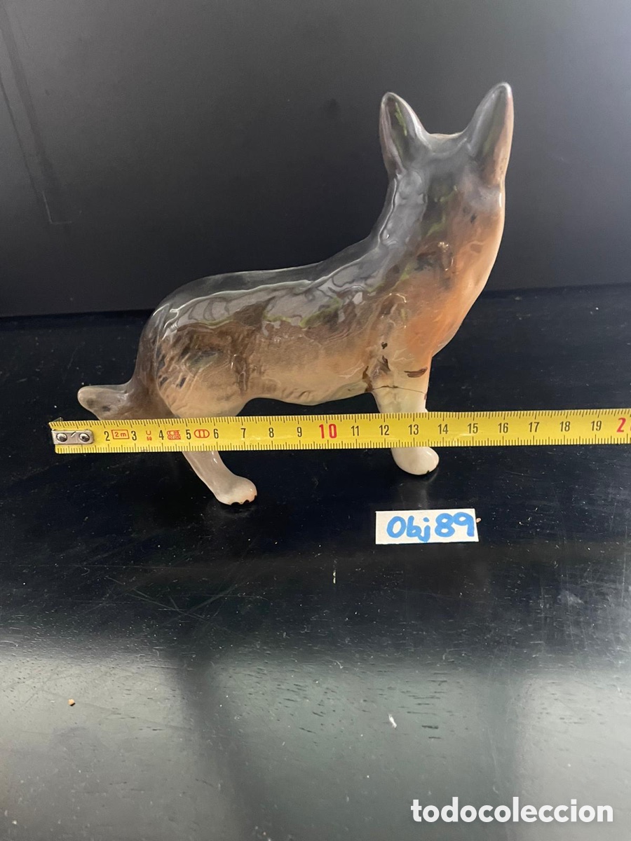 Antig&uuml;edades: Perro de porcelana - Foto 4