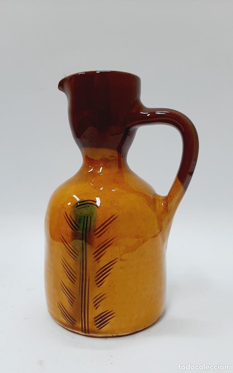 Antig&uuml;edades: Jarra de cer&aacute;mica de cosecha de esmalte marr&oacute;n - Foto 1