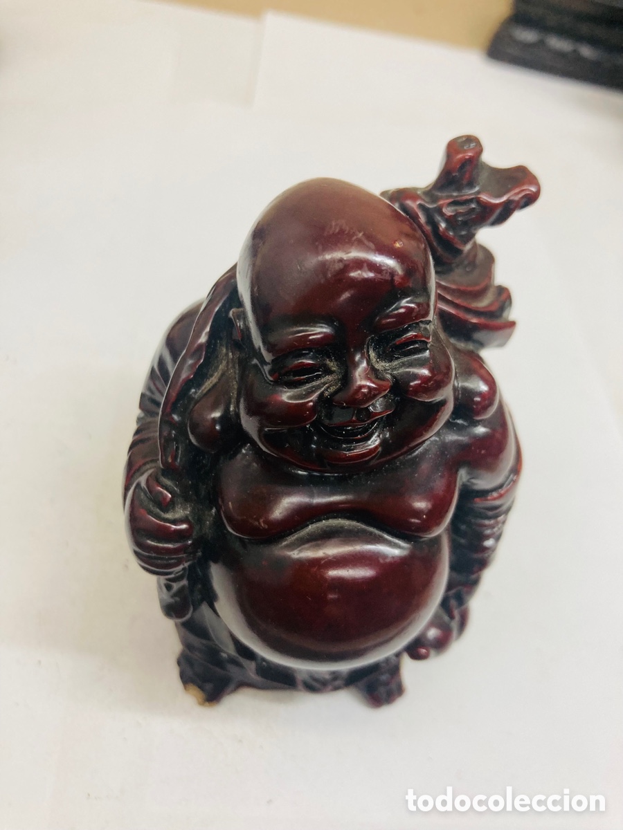 Antiques: Figura de resina roja chino