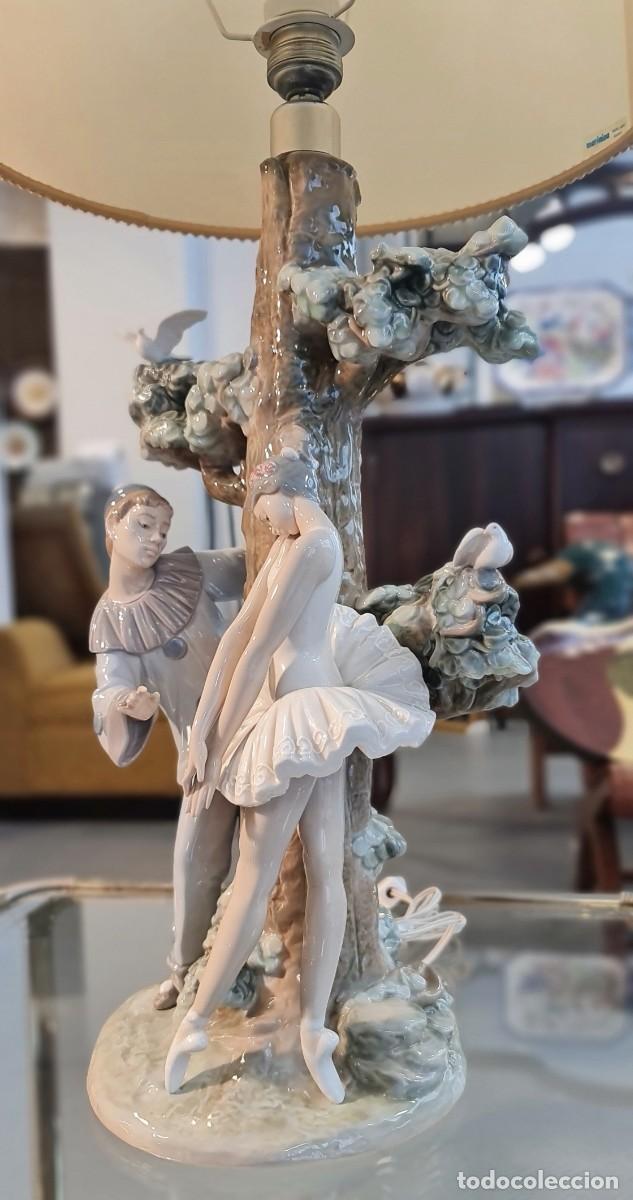 Antig&uuml;edades: Lampara Lladr&oacute; Pierrot y Colombina - Foto 2