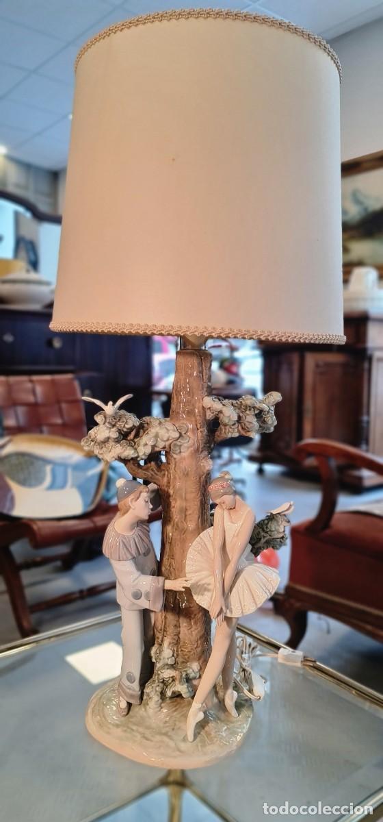 Antig&uuml;edades: Lampara Lladr&oacute; Pierrot y Colombina - Foto 4