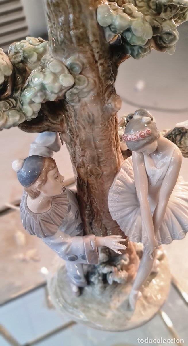 Antig&uuml;edades: Lampara Lladr&oacute; Pierrot y Colombina - Foto 8