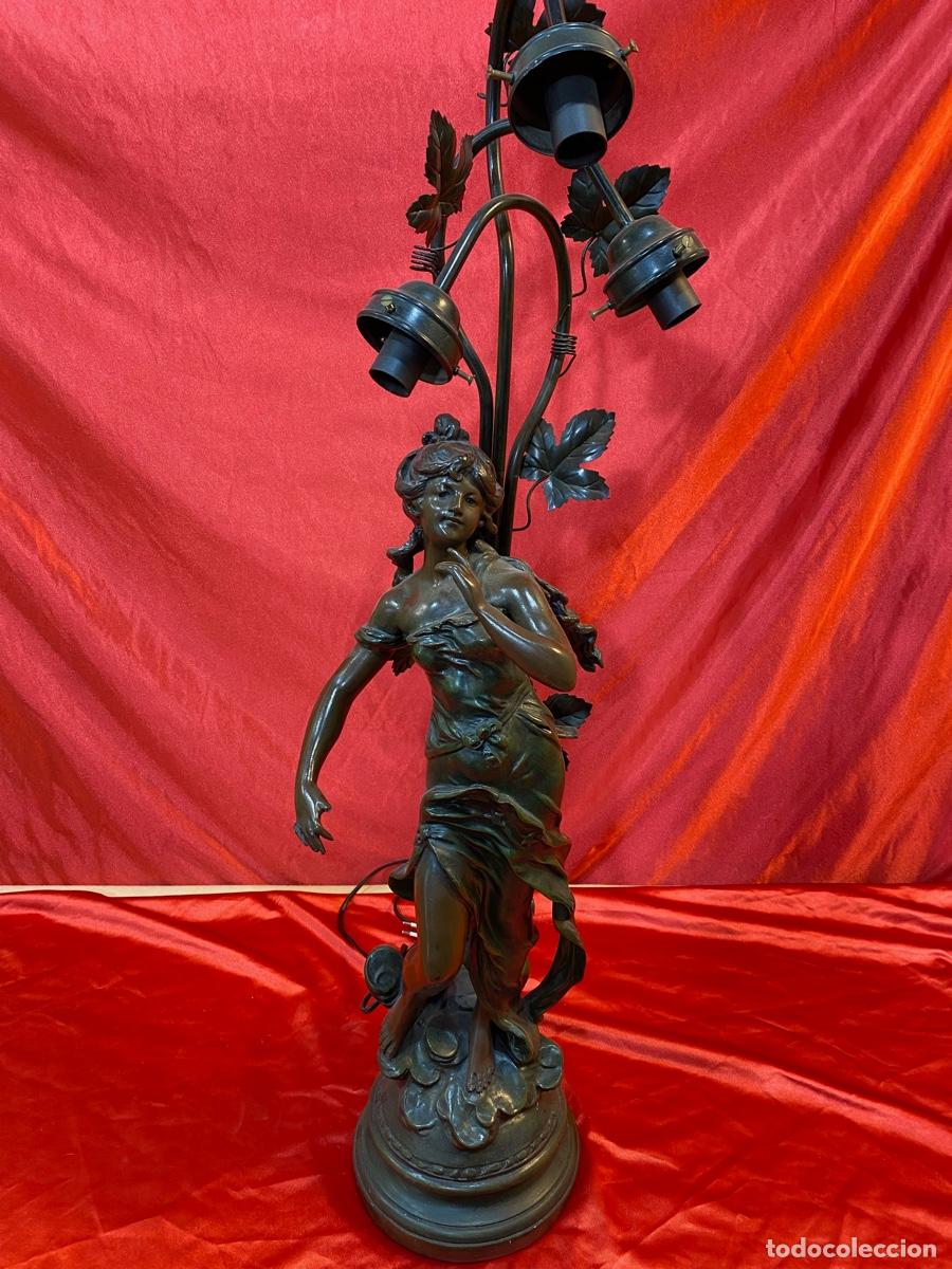 Antig&uuml;edades: LAMPARA DE ALABASTRO - Foto 2