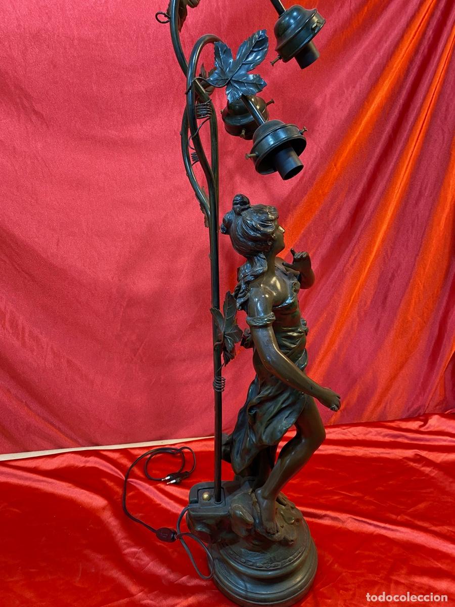 Antig&uuml;edades: LAMPARA DE ALABASTRO - Foto 3