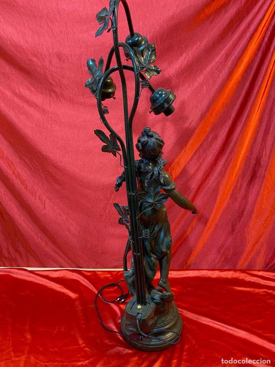 Antig&uuml;edades: LAMPARA DE ALABASTRO - Foto 4