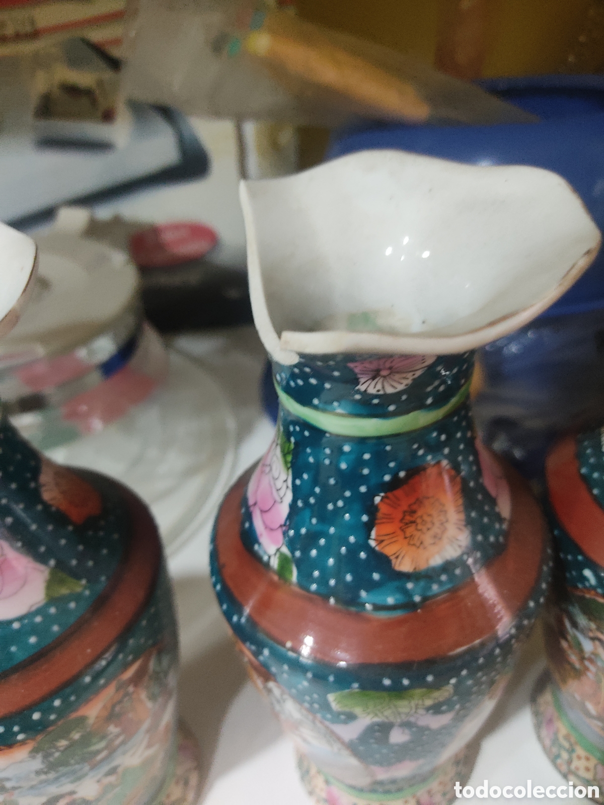 Antig&uuml;edades: 3 piezas porcelana china. - Foto 2