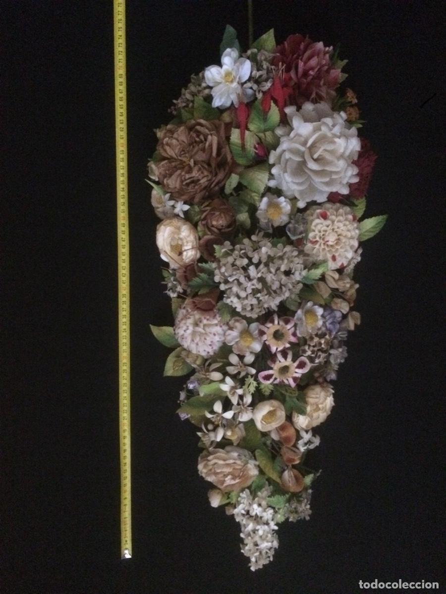 Antig&uuml;edades: Pareja de ramas de flores antiguas - Foto 4