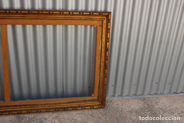 Antig&uuml;edades: marco grande con bastidor madera dorada - Foto 2