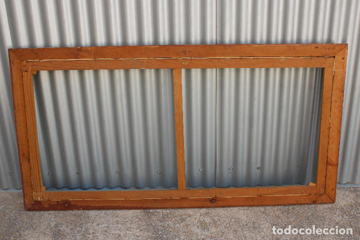 Antig&uuml;edades: marco grande con bastidor madera dorada - Foto 4