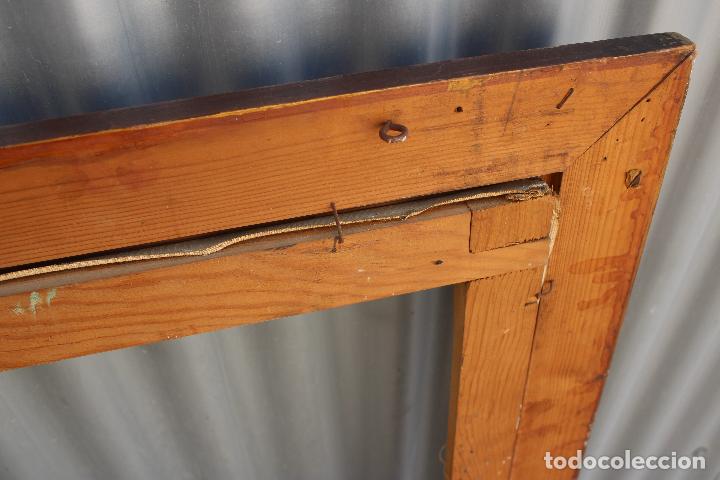 Antig&uuml;edades: marco grande con bastidor madera dorada - Foto 5