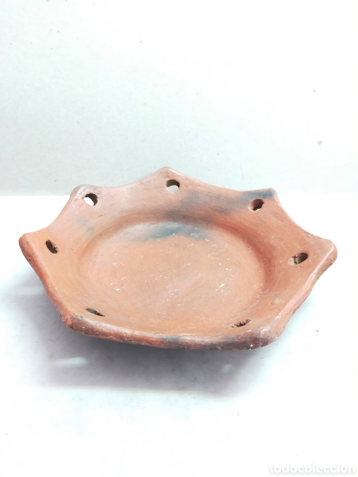 Antig&uuml;edades: PLATO DE CERAMICA HEPTAGONAL. - Foto 5