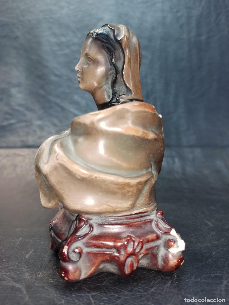 Antig&uuml;edades: Fino busto de la Virgen Mar&iacute;a. C49 - Foto 2
