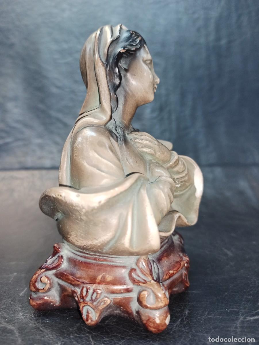 Antig&uuml;edades: Fino busto de la Virgen Mar&iacute;a. C49 - Foto 3