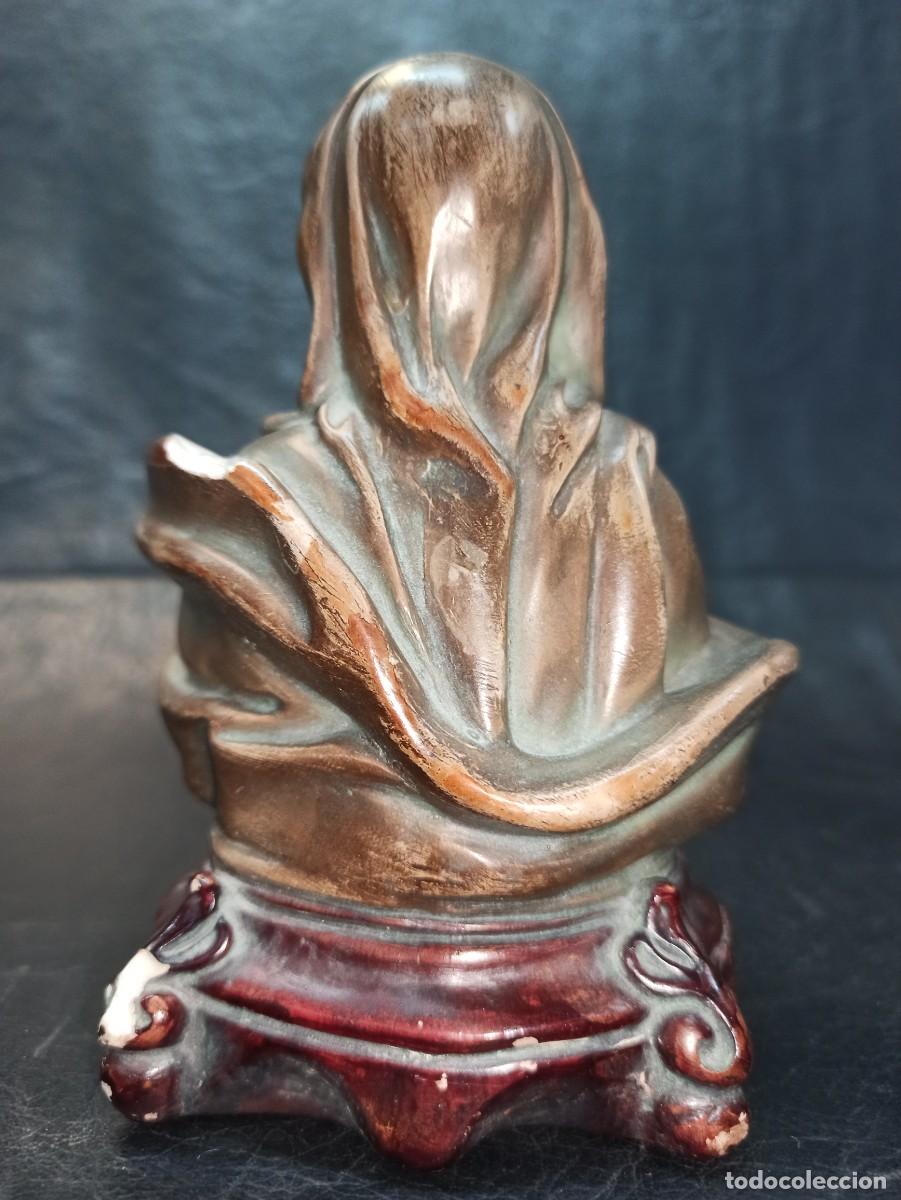 Antig&uuml;edades: Fino busto de la Virgen Mar&iacute;a. C49 - Foto 4