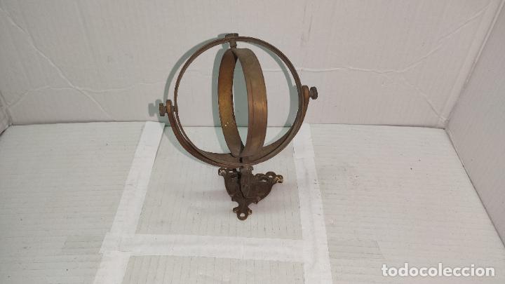 Antig&uuml;edades: APLIQUE DE LUZ BRONCE DE BARCO PARA QUINQUE - Foto 1