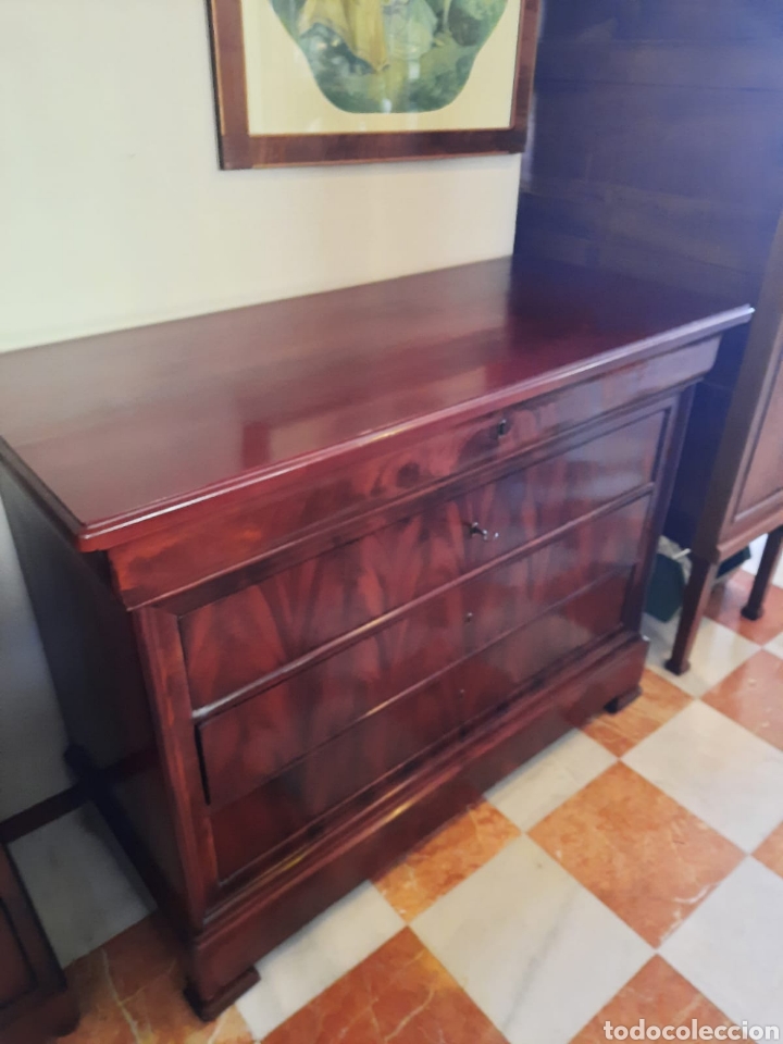 Antig&uuml;edades: ANTIGUA COMODA DE SIGLO XIX RESTAURADA - Foto 5