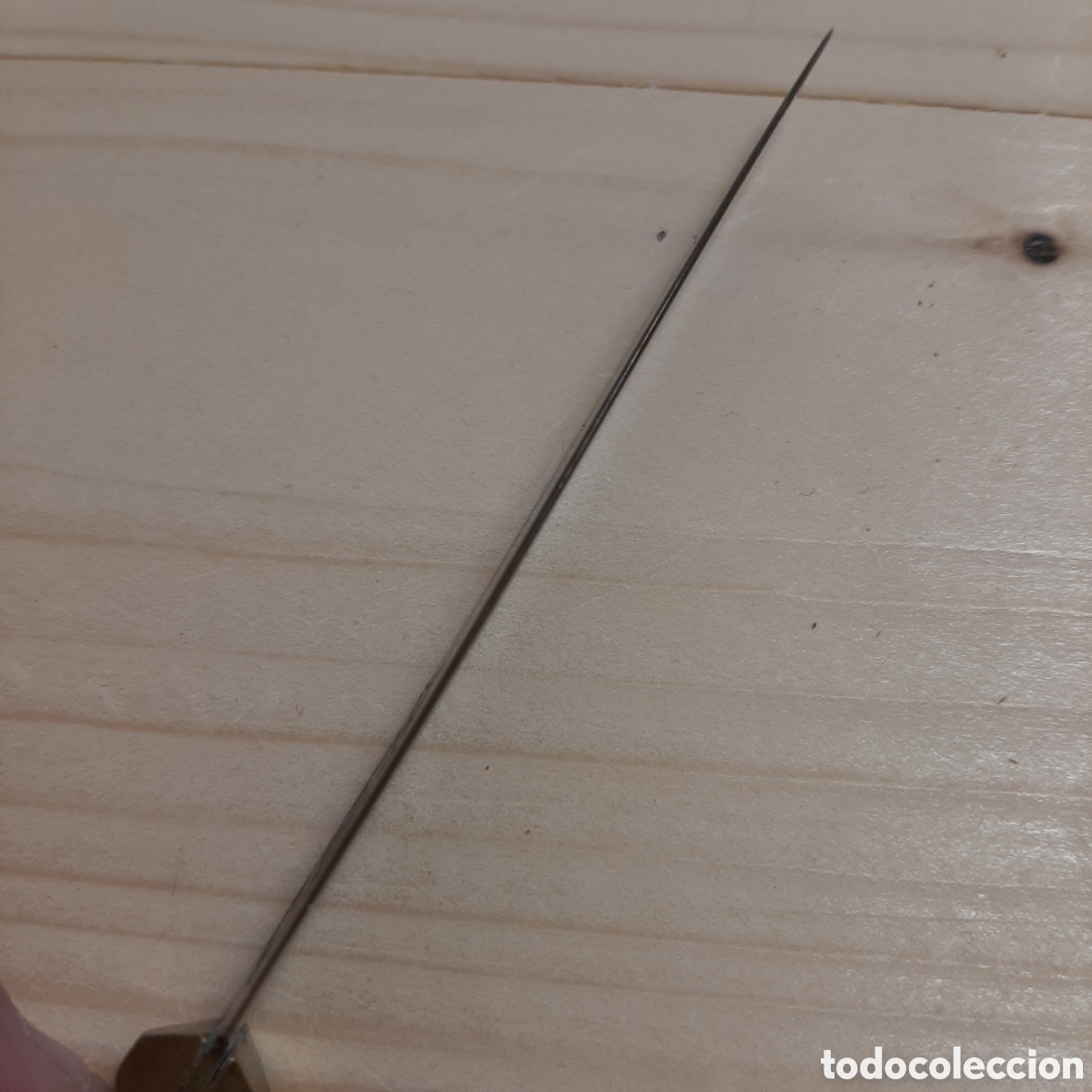 Antig&uuml;edades: Cuchillo aleman Uchatius Bronce / Mango madera / 16cm - Foto 5