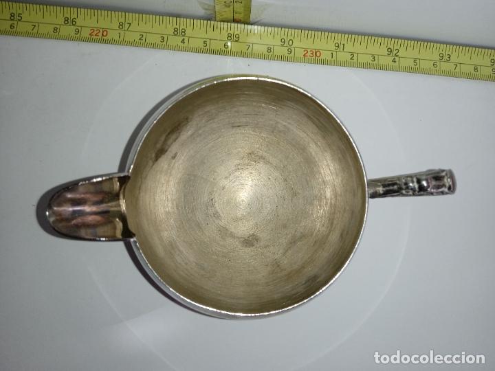 Antig&uuml;edades: Lechera alpaca juego de t&eacute; pieza - Foto 5