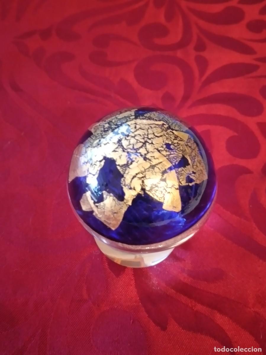 Antig&uuml;edades: Seta de cristal de murano con oro en el interior. - Foto 2