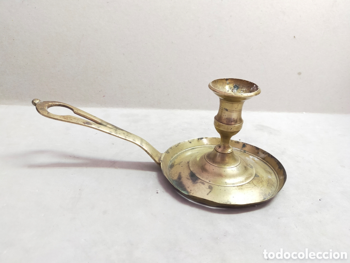 Antig&uuml;edades: PALMATORIA EN BRONCE. 1 LUZ. CON ASA. - Foto 6