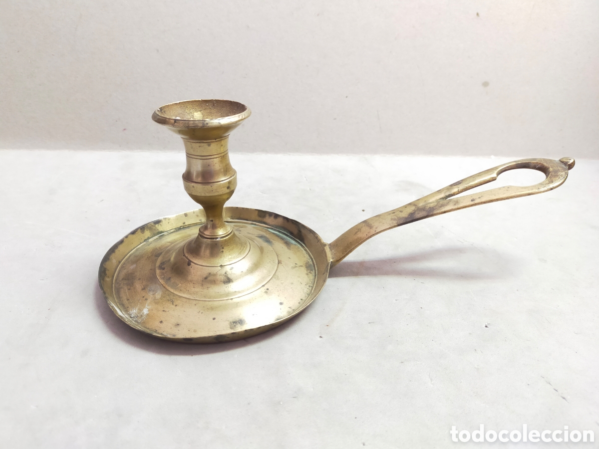 Antig&uuml;edades: PALMATORIA EN BRONCE. 1 LUZ. CON ASA. - Foto 7