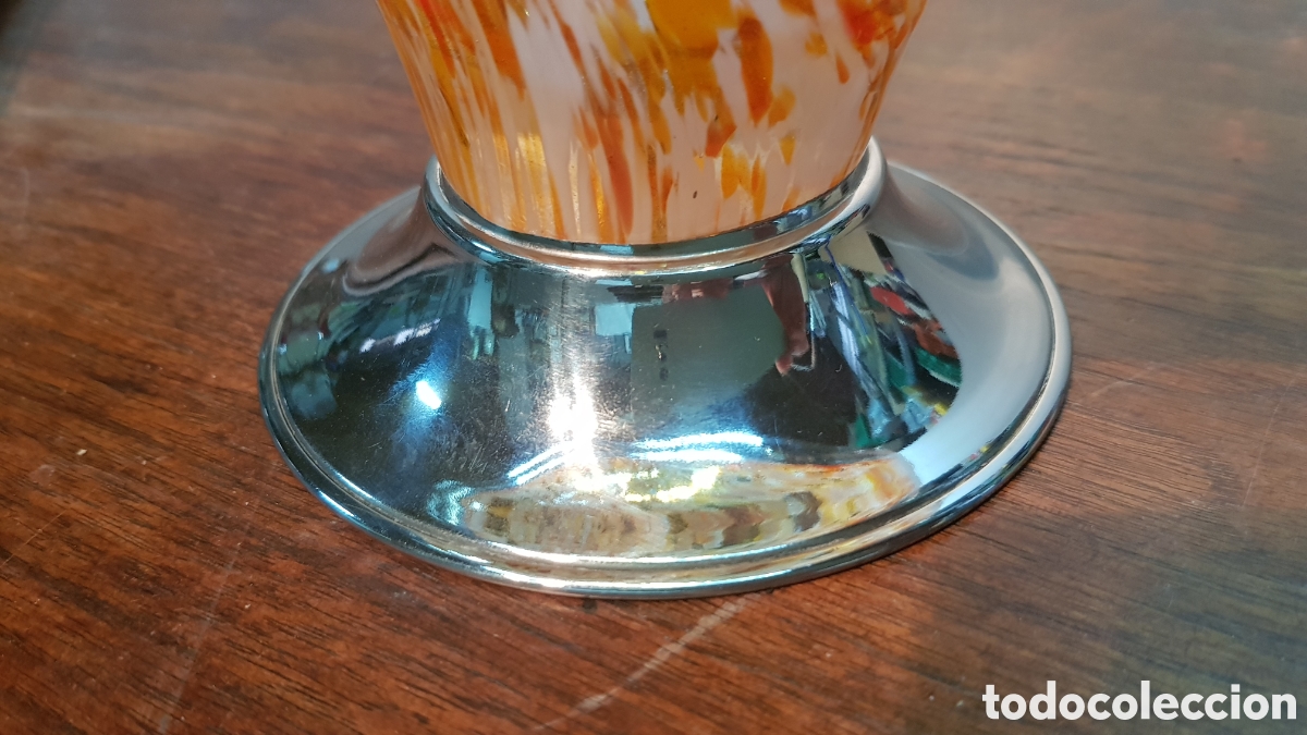 Antig&uuml;edades: CENTRO CRISTAL MURANO NARANJA - Foto 7