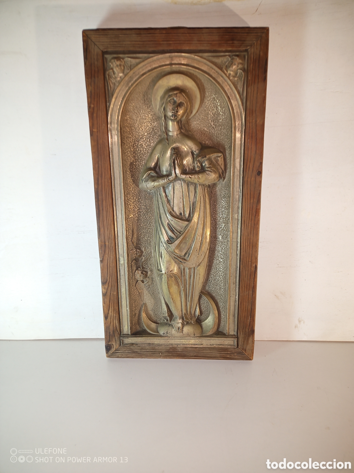 Antig&uuml;edades: Antigua virgen repujada - Foto 4
