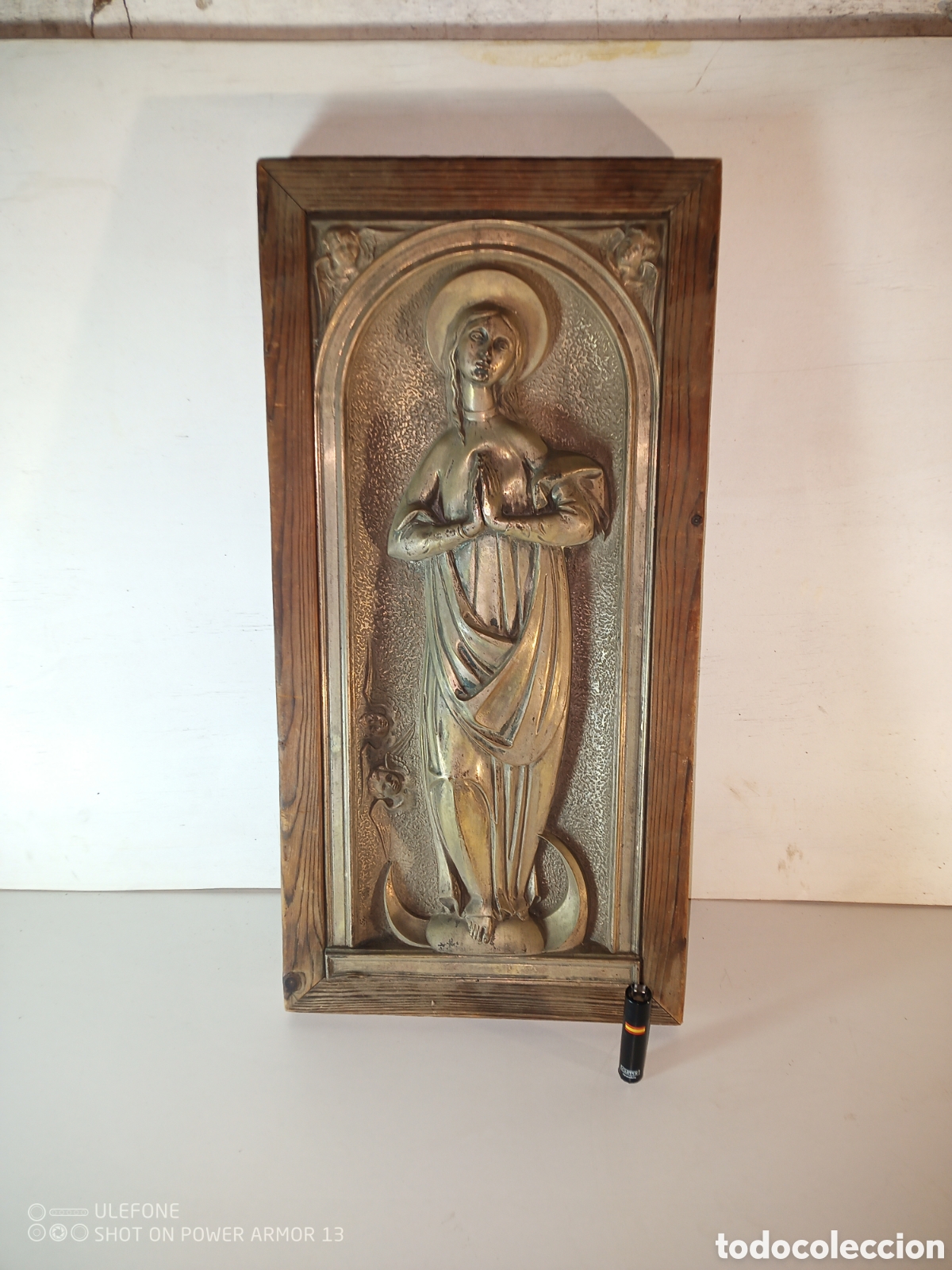 Antig&uuml;edades: Antigua virgen repujada - Foto 1