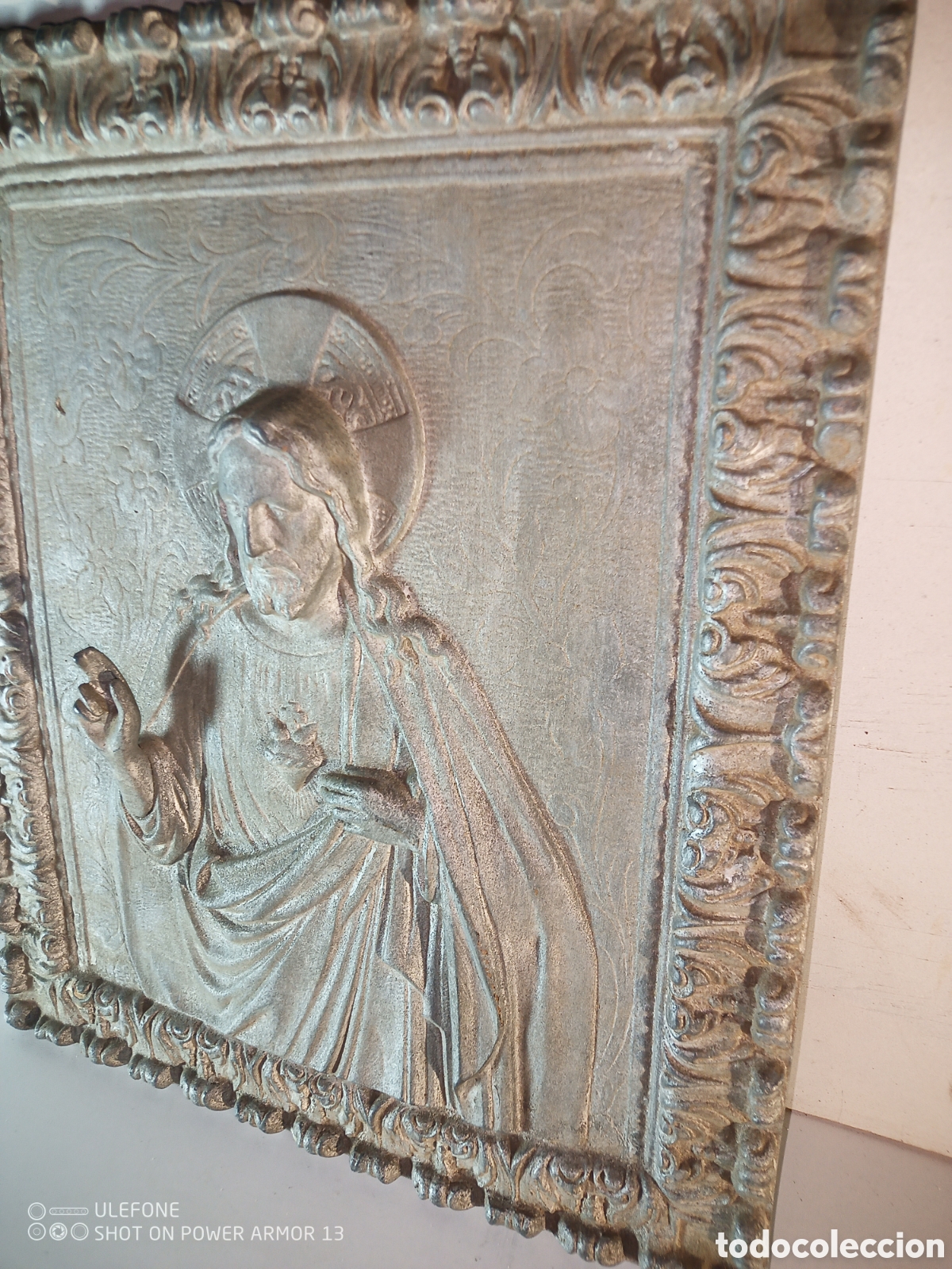Antig&uuml;edades: Sagrado Coraz&oacute;n de Jes&uacute;s metal - Foto 4
