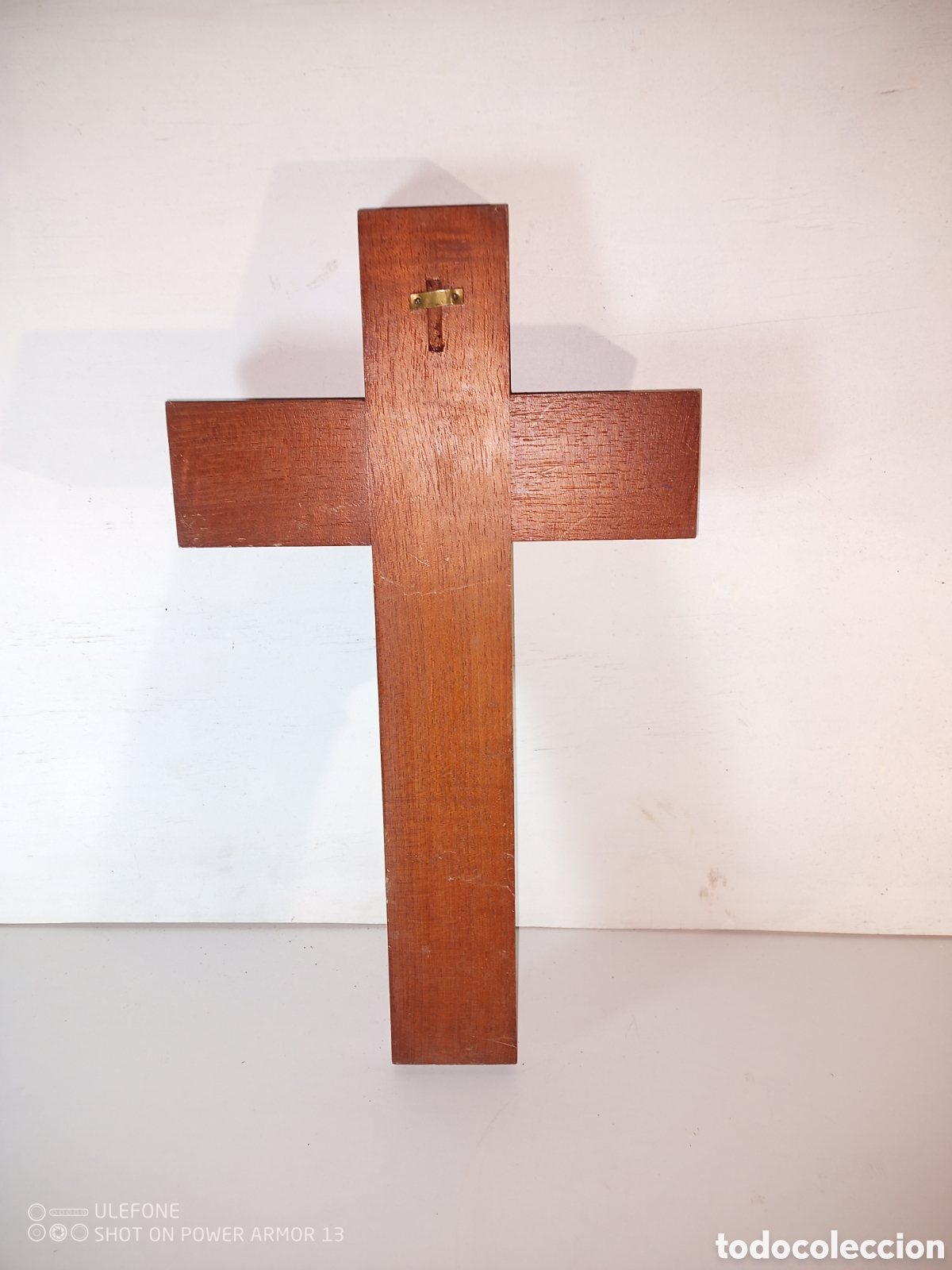 Antig&uuml;edades: Crucifijo en madera y bronce - Foto 3