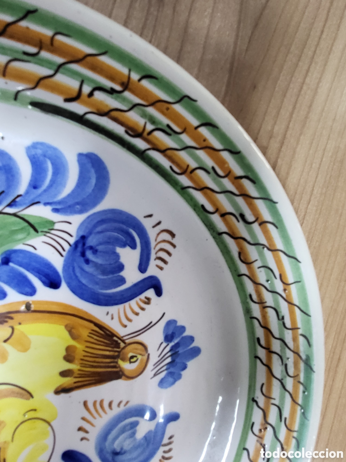 Antig&uuml;edades: ANTIGUO PLATO MANISES. SIG XIX. - Foto 4