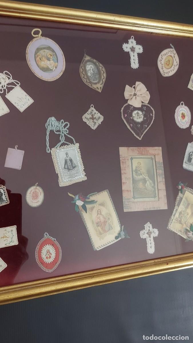 Antig&uuml;edades: CUADRO ESCAPULARIOS-RELICARIOS Y DETENTES - Foto 3