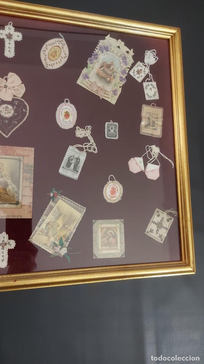 Antig&uuml;edades: CUADRO ESCAPULARIOS-RELICARIOS Y DETENTES - Foto 4
