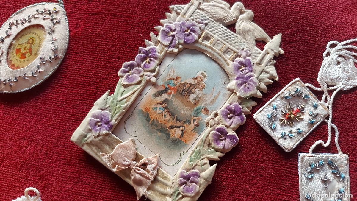 Antig&uuml;edades: CUADRO ESCAPULARIOS-RELICARIOS Y DETENTES - Foto 10