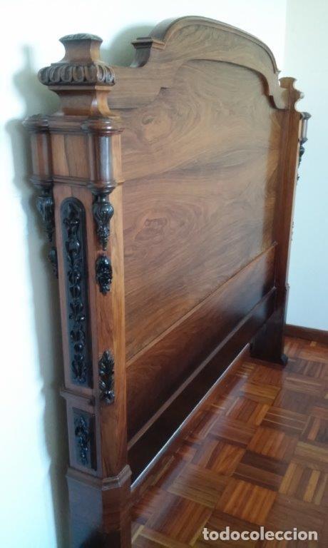 Antig&uuml;edades: CABECERO PALOSANTO SIGLO XIX - Foto 1