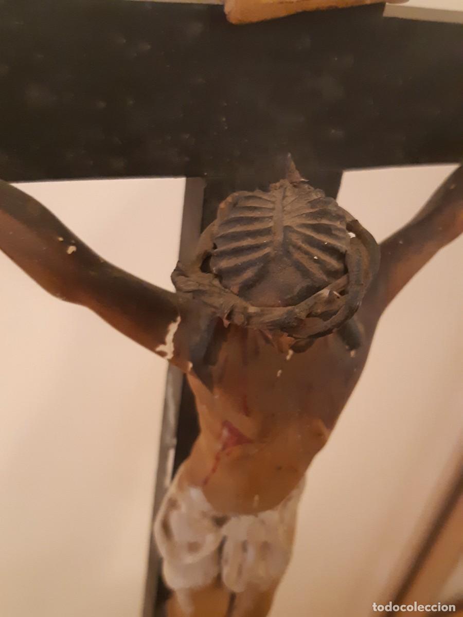 Antig&uuml;edades: ANTIGUO CRUCIFICADO DE CAPILLA - Foto 7