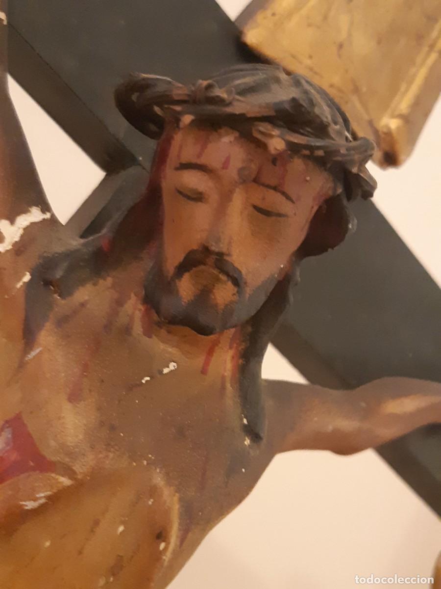 Antig&uuml;edades: ANTIGUO CRUCIFICADO DE CAPILLA - Foto 13