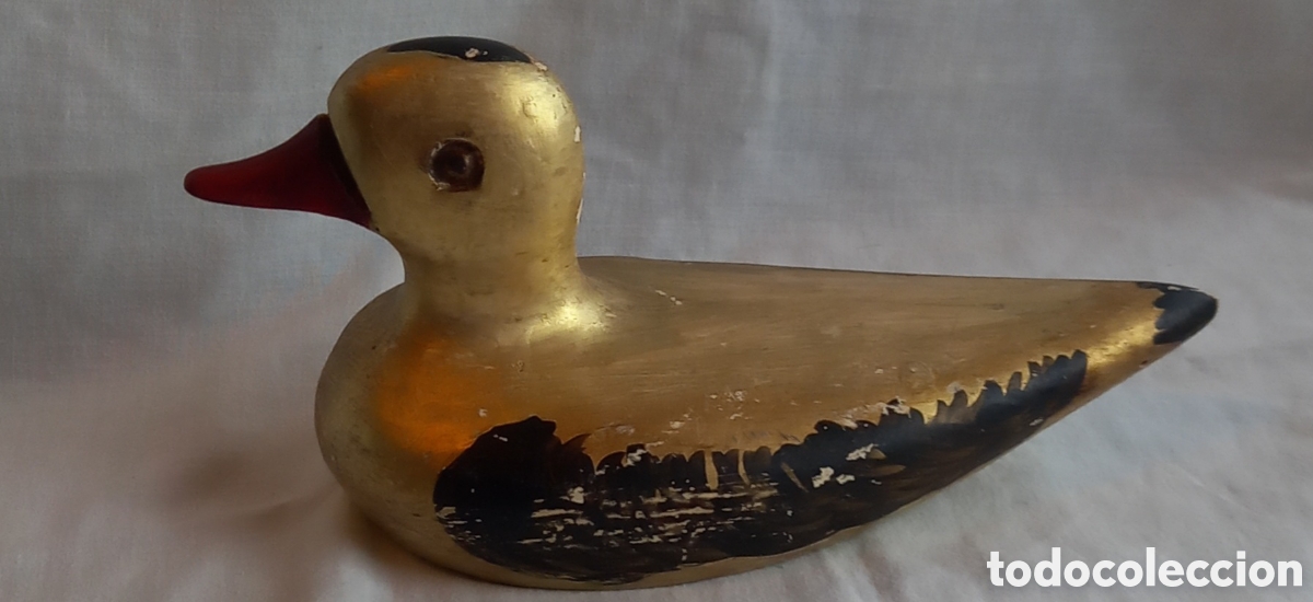 Antig&uuml;edades: PATO DE MADERA PINTADO, SE&Ntilde;UELO? - Foto 2