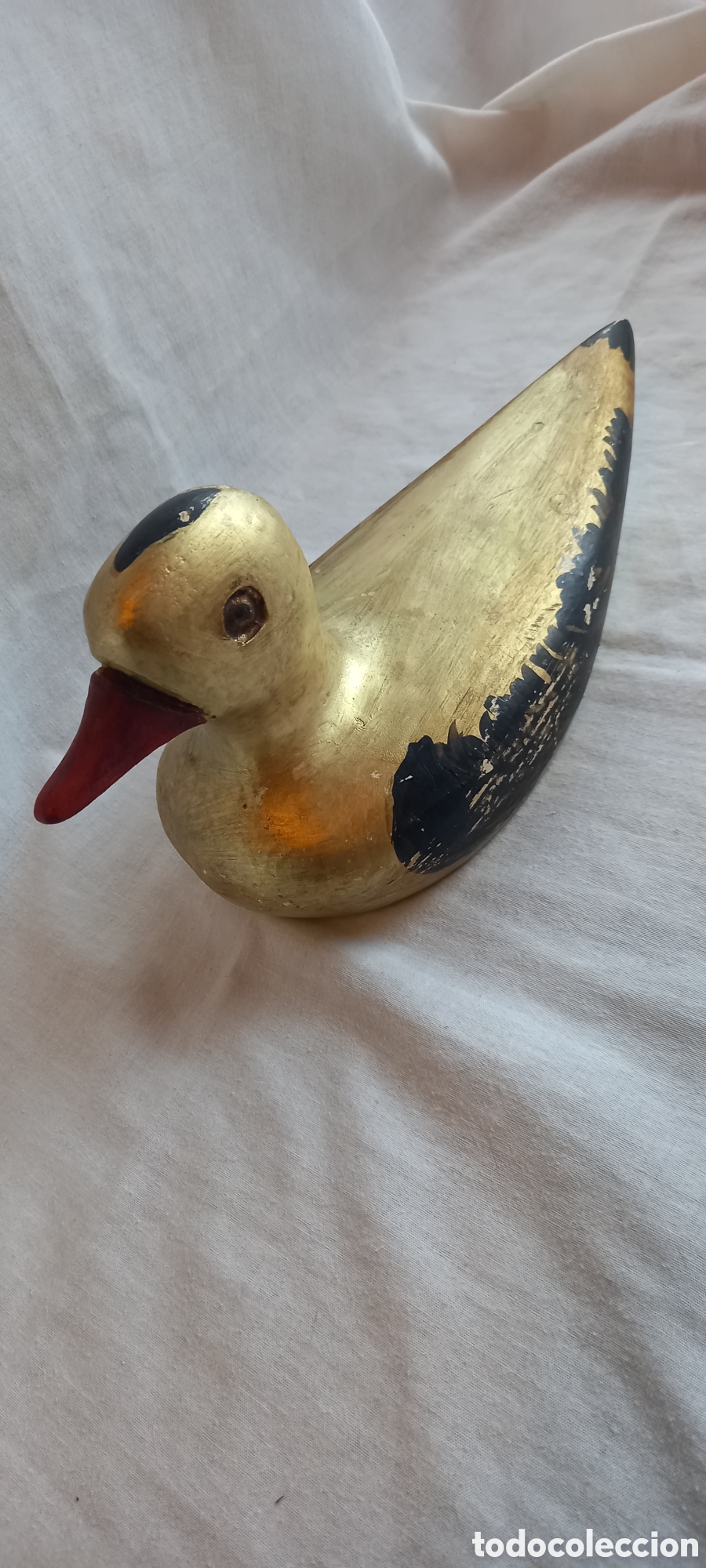 Antig&uuml;edades: PATO DE MADERA PINTADO, SE&Ntilde;UELO? - Foto 3