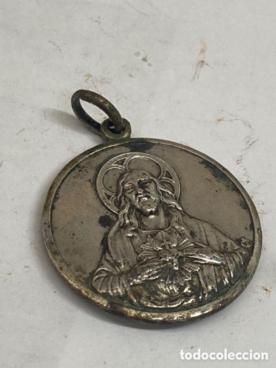 Antig&uuml;edades: Medalla de plata religiosa - Foto 1